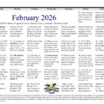 February 2026 Prayer Calendar